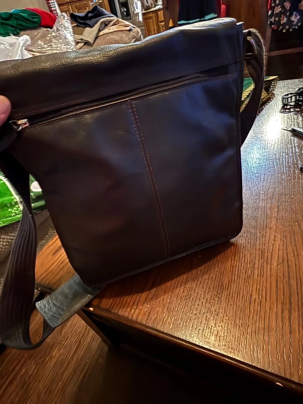 Picard Genuine Leather Messenger Bag Brown Crossbody Laptop Satchel Shoulder Bag